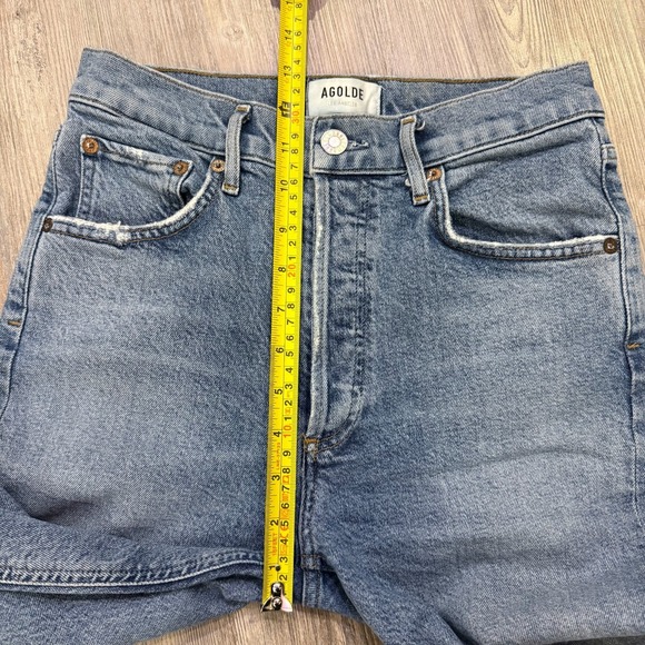 Agolde Womens 26 Riley High Rise Straight Crop Whiplash Jeans - Picture 7 of 10